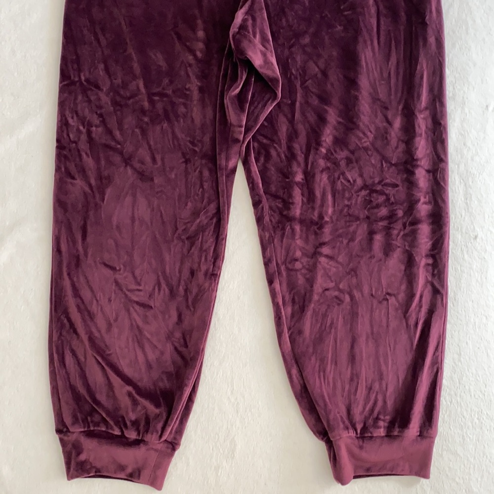 {VS} Victoria's Secret | Velour High Waist Joggers African Violet Purple (XL) - Picture 8 of 16